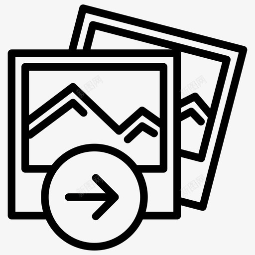 下一个画廊图像风景图标svg_新图网 https://ixintu.com 下一个画廊 图像 摄影 风景