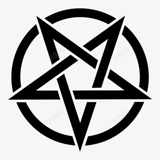 撒旦魔鬼异教徒图标svg_新图网 https://ixintu.com 五角星 宗教 异教徒 撒旦 魔鬼
