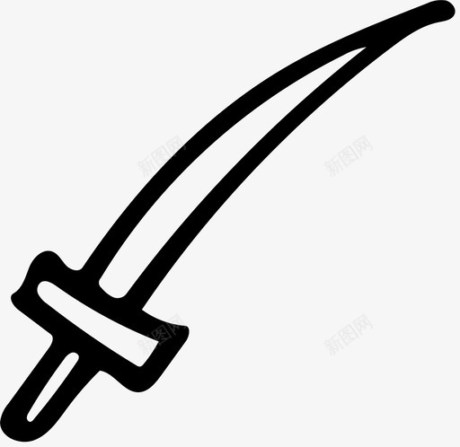 剑锋利刀锋图标svg_新图网 https://ixintu.com 刀锋 剑 手绘武器 武器 锋利