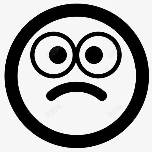 震惊惊讶表情符号图标svg_新图网 https://ixintu.com 情感 情感图标 惊讶 表情符号 震惊