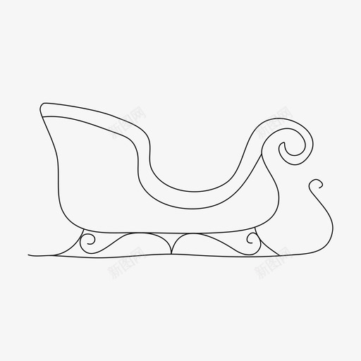 圣诞圣诞雪橇圣诞快乐图标svg_新图网 https://ixintu.com 圣诞 圣诞快乐 圣诞雪橇