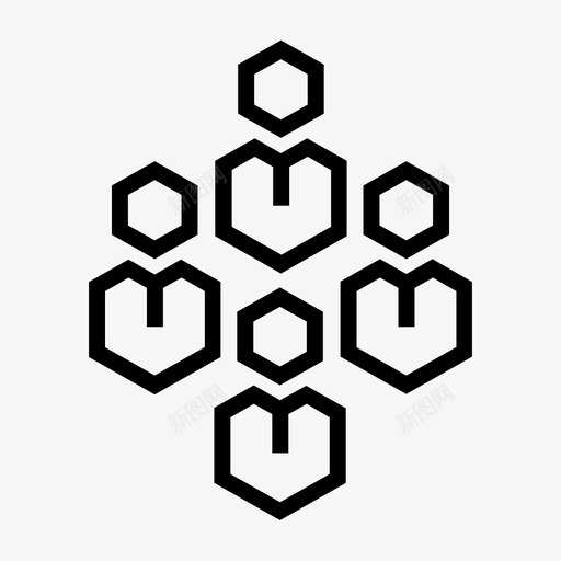 公司组织交流网络图标svg_新图网 https://ixintu.com 交流 公司组织 团队 网络