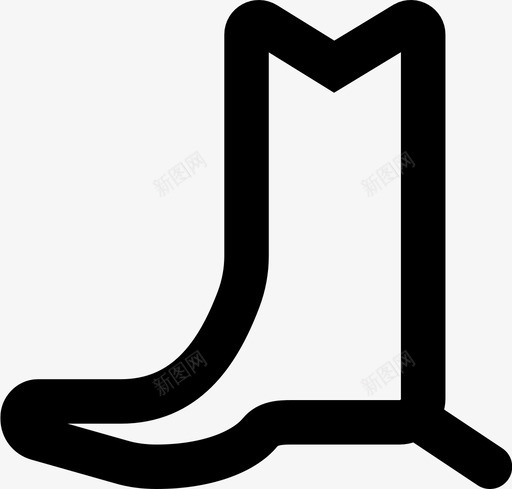 马靴西部狂野图标svg_新图网 https://ixintu.com 狂野 猛男西部md大纲 西部 马靴