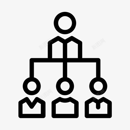 公司组织互动网络图标svg_新图网 https://ixintu.com 互动 公司组织 结构 网络