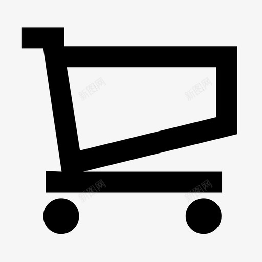 购物车购物袋网店图标svg_新图网 https://ixintu.com 网店 购物袋 购物车