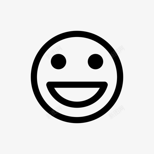 微笑情感面孔图标svg_新图网 https://ixintu.com 微笑 快乐 情感 美丽的微笑 面孔
