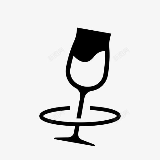 旋转甜酒杯旋转品酒图标svg_新图网 https://ixintu.com 品酒 旋转 旋转甜酒杯