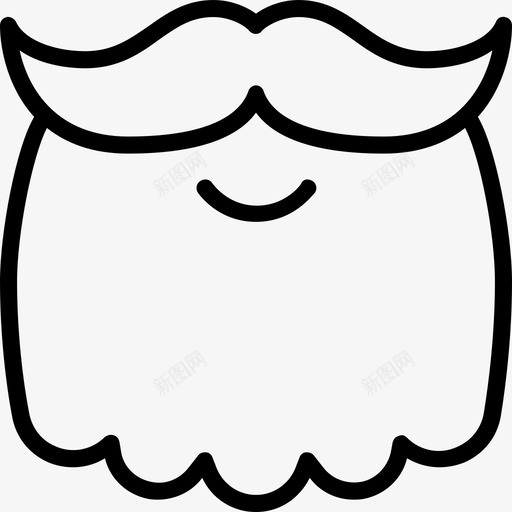 圣诞老人胡子圣诞老人微笑图标svg_新图网 https://ixintu.com 圣诞老人 圣诞老人胡子 微笑 快乐的日子