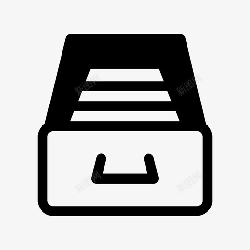 文件存储档案文件抽屉图标svg_新图网 https://ixintu.com 办公用品 文件存储 文件抽屉 文件架 档案
