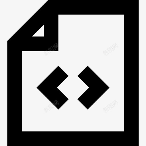 html文件扩展文件html编码图标svg_新图网 https://ixintu.com html文件 html编码 web开发 web文件 一套线要素图标 扩展文件