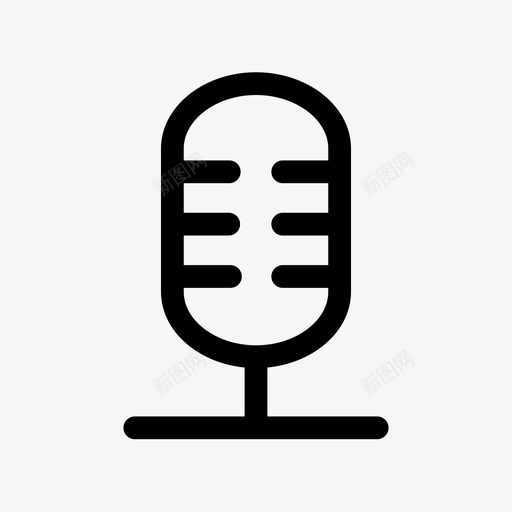 麦克风音频录音图标svg_新图网 https://ixintu.com 录音 讲话 设备和多媒体 语音 音频 麦克风