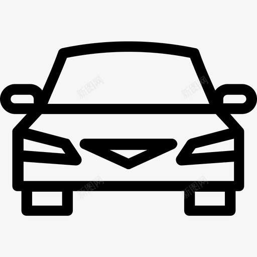 汽车豪华车交通线图标svg_新图网 https://ixintu.com 交通线图标 汽车 豪华车