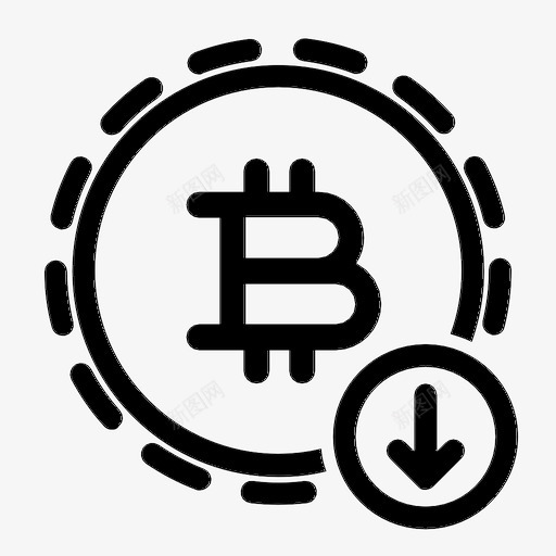 比特币数字货币电子货币图标svg_新图网 https://ixintu.com 低 数字货币 比特币下载 电子货币