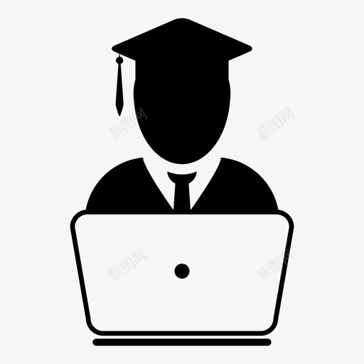 学生毕业典礼学生图标svg_新图网 https://ixintu.com 在线教育 学生 学生图标 毕业典礼