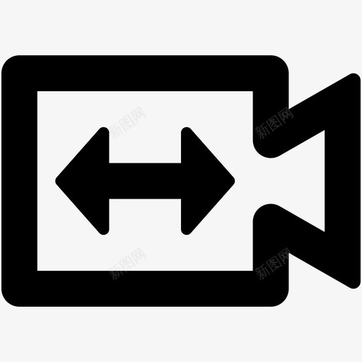 调整视频大小照相机胶片录制器图标svg_新图网 https://ixintu.com web和用户界面字体图标 照相机 电影摄影机 胶片录制器 视频长度 调整视频大小