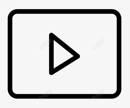 播放按钮音频音乐图标svg_新图网 https://ixintu.com 播放按钮 视频 音乐 音频