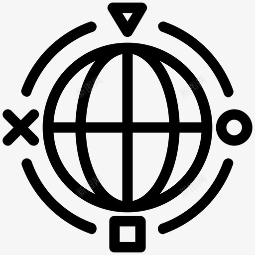 全球通讯国际图标svg_新图网 https://ixintu.com 全球 国际 星球 网页设计图标 通讯
