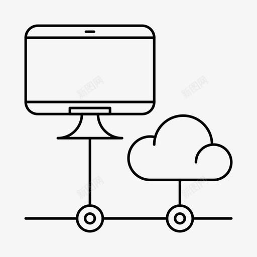 硬件云存储计算机图标svg_新图网 https://ixintu.com 云存储 数据 服务器 硬件 计算机