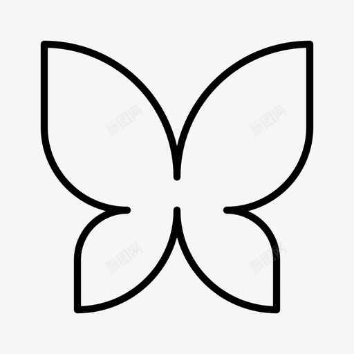 蝴蝶动物昆虫图标svg_新图网 https://ixintu.com 动物 昆虫 简单 翅膀 自然 蝴蝶