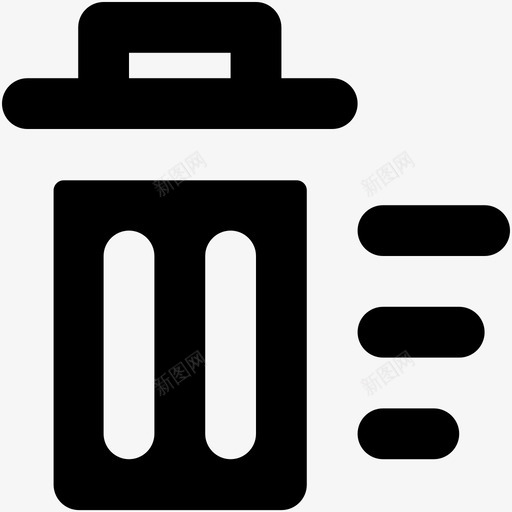 垃圾桶回收网页和用户界面字体图标svg_新图网 https://ixintu.com 回收 垃圾桶 网页和用户界面字体图标