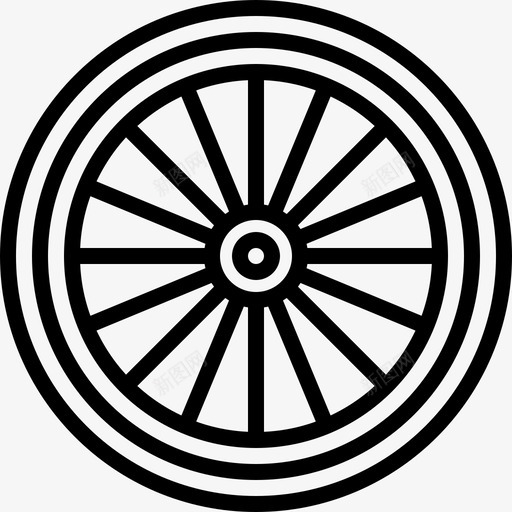 前轮自行车轮胎图标svg_新图网 https://ixintu.com 前轮 自行车 自行车零件 轮胎