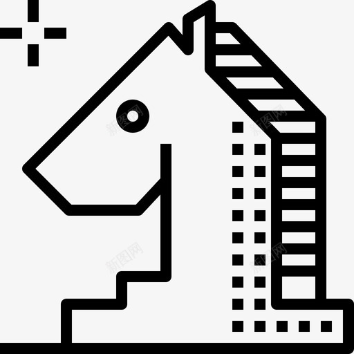 战略商业象棋图标svg_新图网 https://ixintu.com 商业 应用程序营销 战略 营销 象棋 赛马