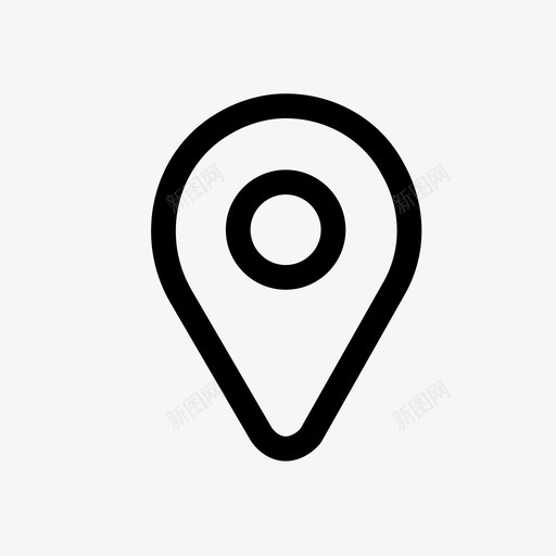 地图针查找器位置图标svg_新图网 https://ixintu.com 位置 地图针 地点 定位器 查找器