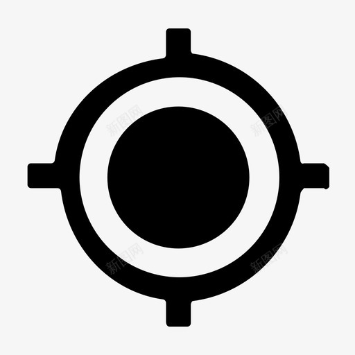 目标十字线目的地图标svg_新图网 https://ixintu.com 十字线 地图标记 对象 目标 目的地