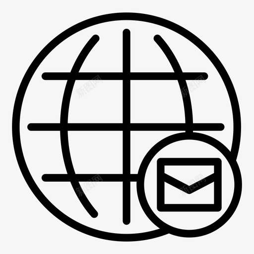全球消息电子邮件全球互联网图标svg_新图网 https://ixintu.com 全球 全球互联网 全球消息 全球邮件 电子邮件
