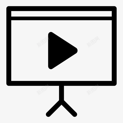 视频演示演示文稿幻灯片图标svg_新图网 https://ixintu.com 幻灯片 演示 演示文稿 视频演示