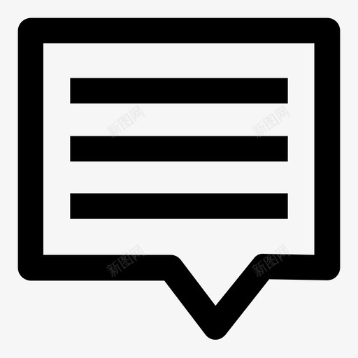 信息对话反馈图标svg_新图网 https://ixintu.com 信息 反馈 对话 短信 谈话