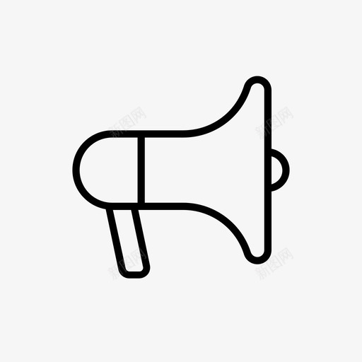 扬声器扩音器促销图标svg_新图网 https://ixintu.com 个人版本 促销 扩音器 扬声器 演讲 语音
