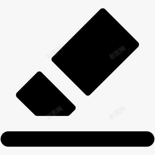 橡皮擦办公用品橡胶图标svg_新图网 https://ixintu.com 办公用品 学习用品 文具 橡皮擦 橡胶 网页和用户界面字体图标