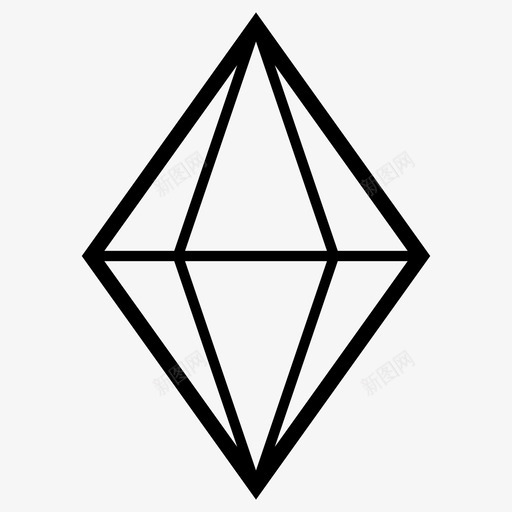 宝石钻石钻石形状图标svg_新图网 https://ixintu.com 宝石 宝石套装3 珠宝 石头 钻石 钻石形状