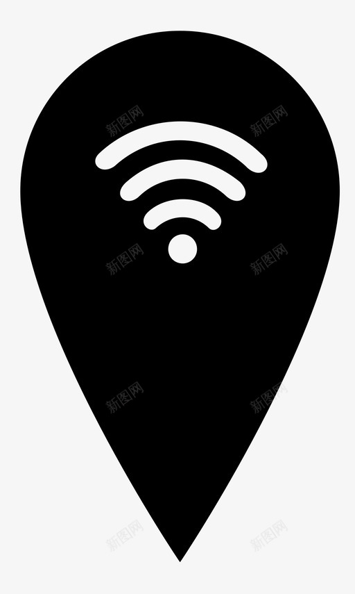 wifi位置热点互联网图标svg_新图网 https://ixintu.com pin wifi位置 互联网 标牌 概念位置 热点