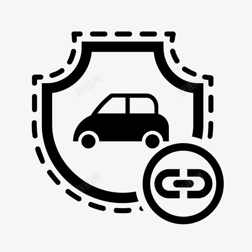 车险环节衔接安全图标svg_新图网 https://ixintu.com 安全 衔接 车险环节