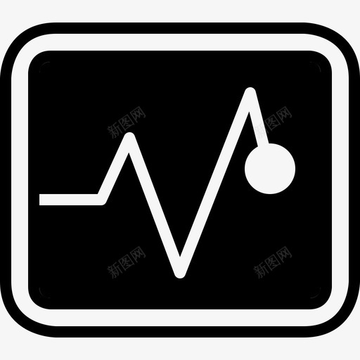 呼吸监护仪紧急情况心跳图标svg_新图网 https://ixintu.com 呼吸监护仪 心跳 恶心的医学符号 紧急情况 脉搏