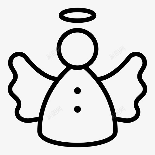 天使圣诞光环图标svg_新图网 https://ixintu.com 光环 圣徒 圣灵 圣诞 圣诞提纲 天使
