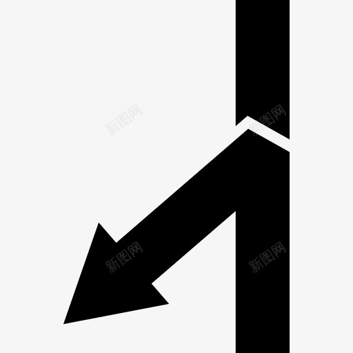 道路分叉箭头箭头道路图标svg_新图网 https://ixintu.com 分叉路口 箭头 道路 道路分叉箭头