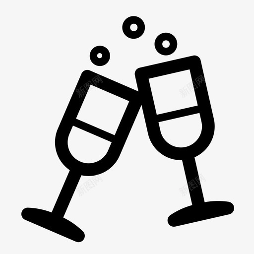 香槟酒饮料图标svg_新图网 https://ixintu.com 酒 饮料 香槟 鸡尾酒 鸡尾酒饮料