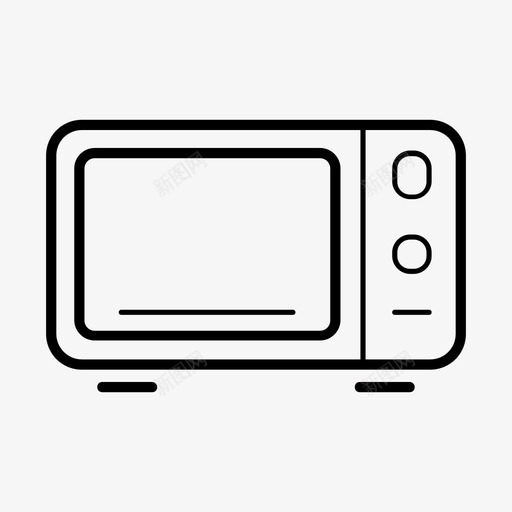 微波炉电子产品厨房设备图标svg_新图网 https://ixintu.com 厨房工具 厨房设备 微波炉 电子产品