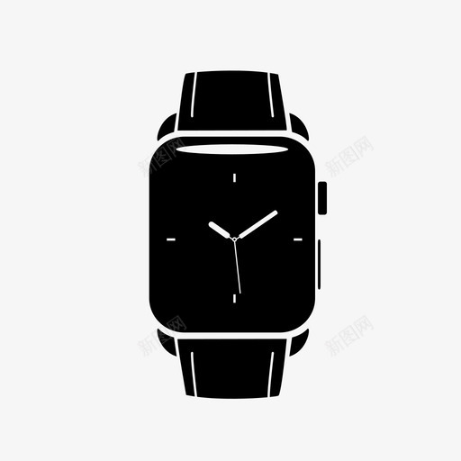 苹果手表时钟iwatch图标svg_新图网 https://ixintu.com iwatch 时钟 科技 苹果手表
