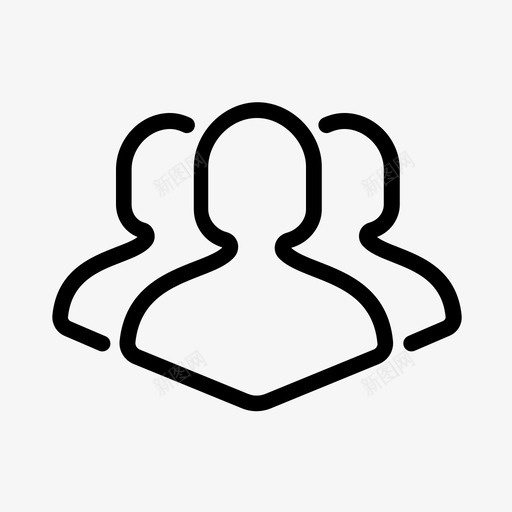 团队同事小组图标svg_新图网 https://ixintu.com 一起 业务图标工具包 人员 同事 团队 小组