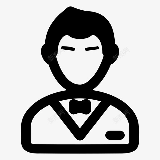 服务生宴会承办人酒店图标svg_新图网 https://ixintu.com 人员 宴会承办人 服务生 职业 酒店 餐厅