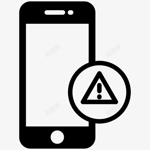 移动错误移动警报移动警告图标svg_新图网 https://ixintu.com 格式不匹配 移动电话 移动警告 移动警报 移动错误