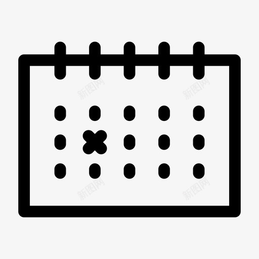 日历银行业务图标svg_新图网 https://ixintu.com 业务 办公室 办公室和业务图标 日历 财务 银行