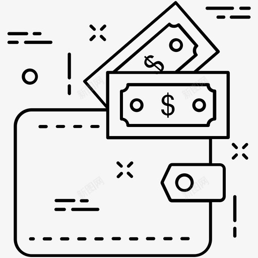 钱包钱包钱包卡片夹图标svg_新图网 https://ixintu.com 卡片夹 杂项图标1 硬币钱包 钱包 钱包钱包
