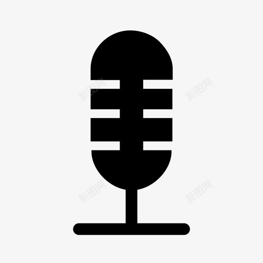 麦克风公告录音图标svg_新图网 https://ixintu.com 公告 录音 讲话 设备和多媒体 语音 麦克风