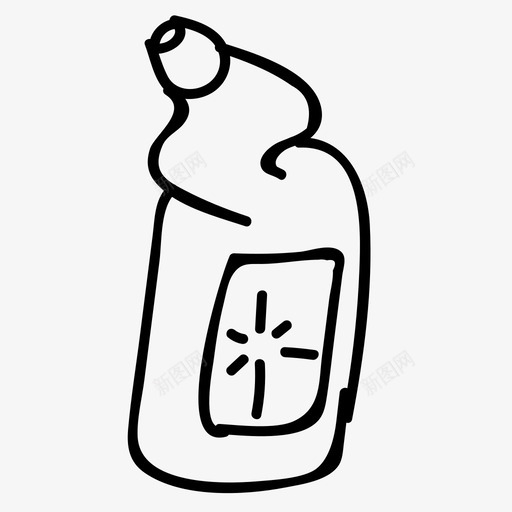 厕所清洁剂清洁剂清洁用品图标svg_新图网 https://ixintu.com 卫生 厕所清洁剂 厕所鸭子 手绘网络图标 清洁剂 清洁用品 烤面包机清洁剂