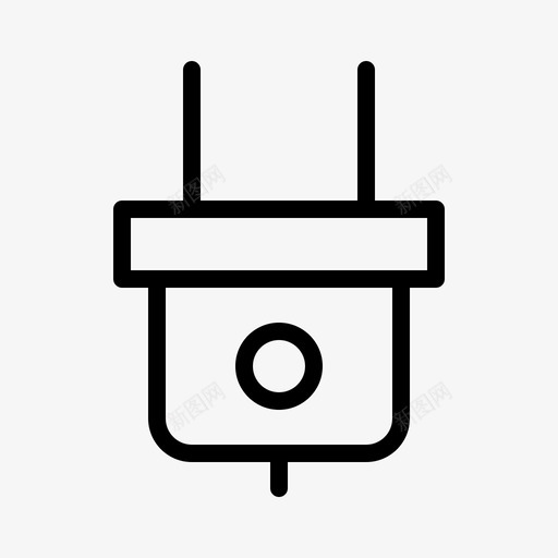 电源插头消费电子产品设备图标svg_新图网 https://ixintu.com 消费电子产品 电子设备 电源插头 硬件 设备